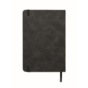 A5 smokey PU notebook, black