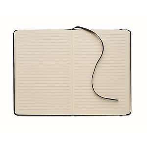 A5 smokey PU notebook, black
