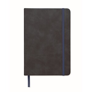A5 smokey PU notebook, blue