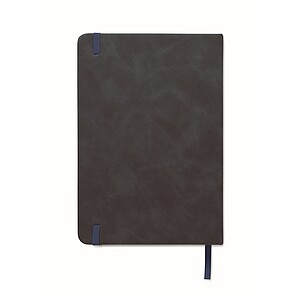 A5 smokey PU notebook, blue