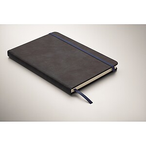 A5 smokey PU notebook, blue