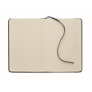 A5 smokey PU notebook, blue