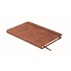 A5 smokey PU notebook, brown