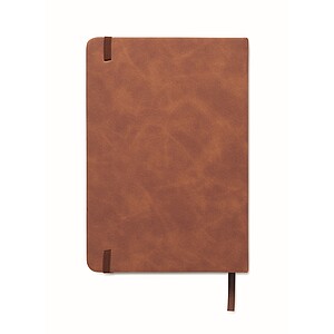 A5 smokey PU notebook, brown