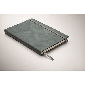 A5 smokey PU notebook, petrol