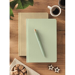 A5 sugarcane PLA notebook, mint green