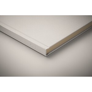 A5 sugarcane PLA notebook, white