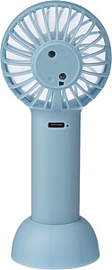 ABS electric hand fan, light blue
