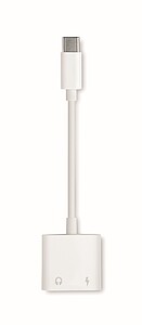 ABS jack audio splitter type C, white
