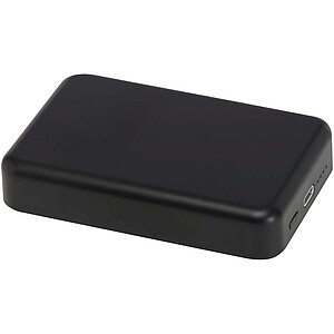 Acrab 10.000 mAh 15W magnetic wireless power bank with 20W PD - made from recycled plastic, solid black