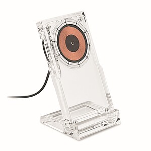 Acrylic wireless charger 15W, transparent