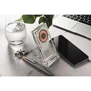 Acrylic wireless charger 15W, transparent
