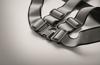 Adjustable 360 reflective belt, black