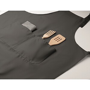 Adjustable kitchen apron, stone grey