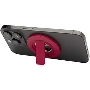 Ain recycled plastic magnetic phone stand with bottle opener, red