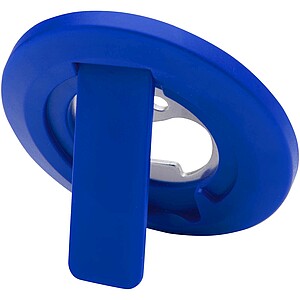 Ain recycled plastic magnetic phone stand with bottle opener, royal blue
