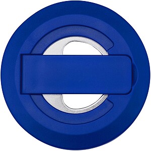 Ain recycled plastic magnetic phone stand with bottle opener, royal blue