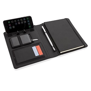Air 5W RPET wireless charging notebook cover A5,black