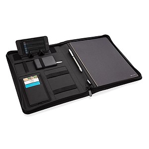 Air 5W RPET wireless charging portfolio A4,black