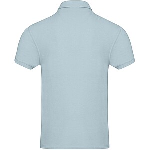 Akoya GRS recycled terry unisex polo, cloud blue