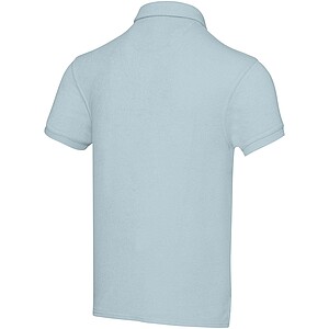 Akoya GRS recycled terry unisex polo, cloud blue