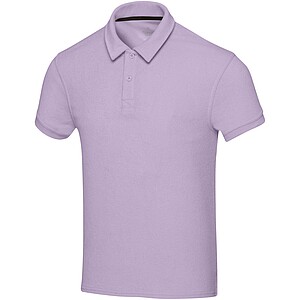 Akoya GRS recycled terry unisex polo, lilac