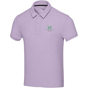 Akoya GRS recycled terry unisex polo, lilac