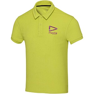 Akoya GRS recycled terry unisex polo, lime