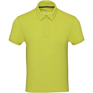 Akoya GRS recycled terry unisex polo, lime