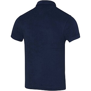 Akoya GRS recycled terry unisex polo, navy