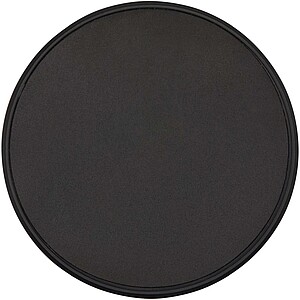 Alcor recycled plastic foldeable magnetic phone stand with bamboo details, solid black