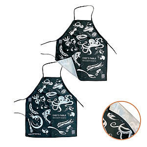 All-over printed kitchen aprons