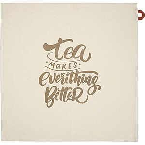 Alora 200 g/m2 recycled cotton kitchen towel, brick