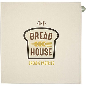 Alora 200 g/m2 recycled cotton kitchen towel, heather green