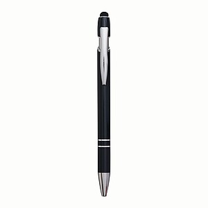 Alu ball pen MERCHANT w/touch tip, black