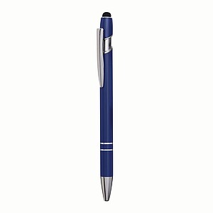 Alu ball pen MERCHANT w/touch tip, blue