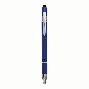 Alu ball pen MERCHANT w/touch tip, blue