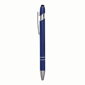 Alu ball pen MERCHANT w/touch tip, blue