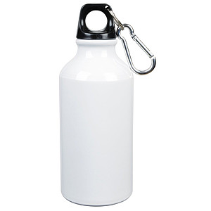 Alu-Drinking bottle "Transit", white