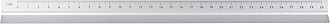 Aluminium 30 cm triangle-shaped ruler Tavi, silver