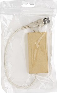 Aluminium and recycled paper USB hub Paulo