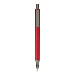 Aluminium ballpoint pen, red