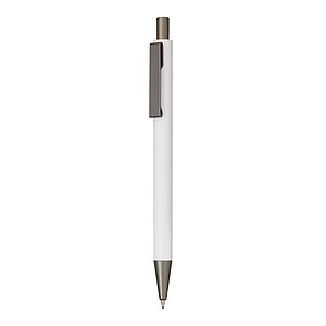 Aluminium ballpoint pen, white