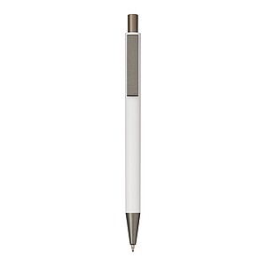Aluminium ballpoint pen, white