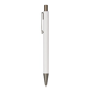 Aluminium ballpoint pen, white