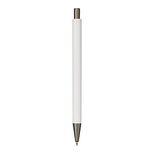 Aluminium ballpoint pen, white