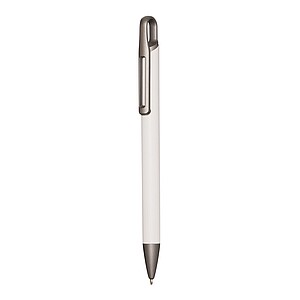 Aluminium ballpoint pen, white