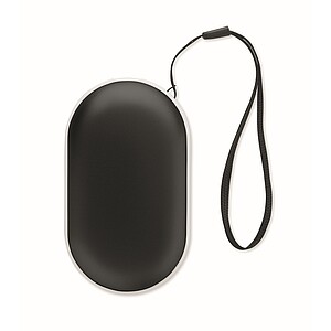 Aluminium electric hand warmer, black