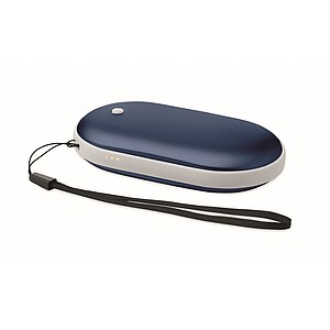 Aluminium electric hand warmer, blue
