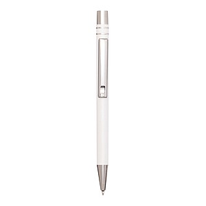 Aluminium gel ballpoint pen, white